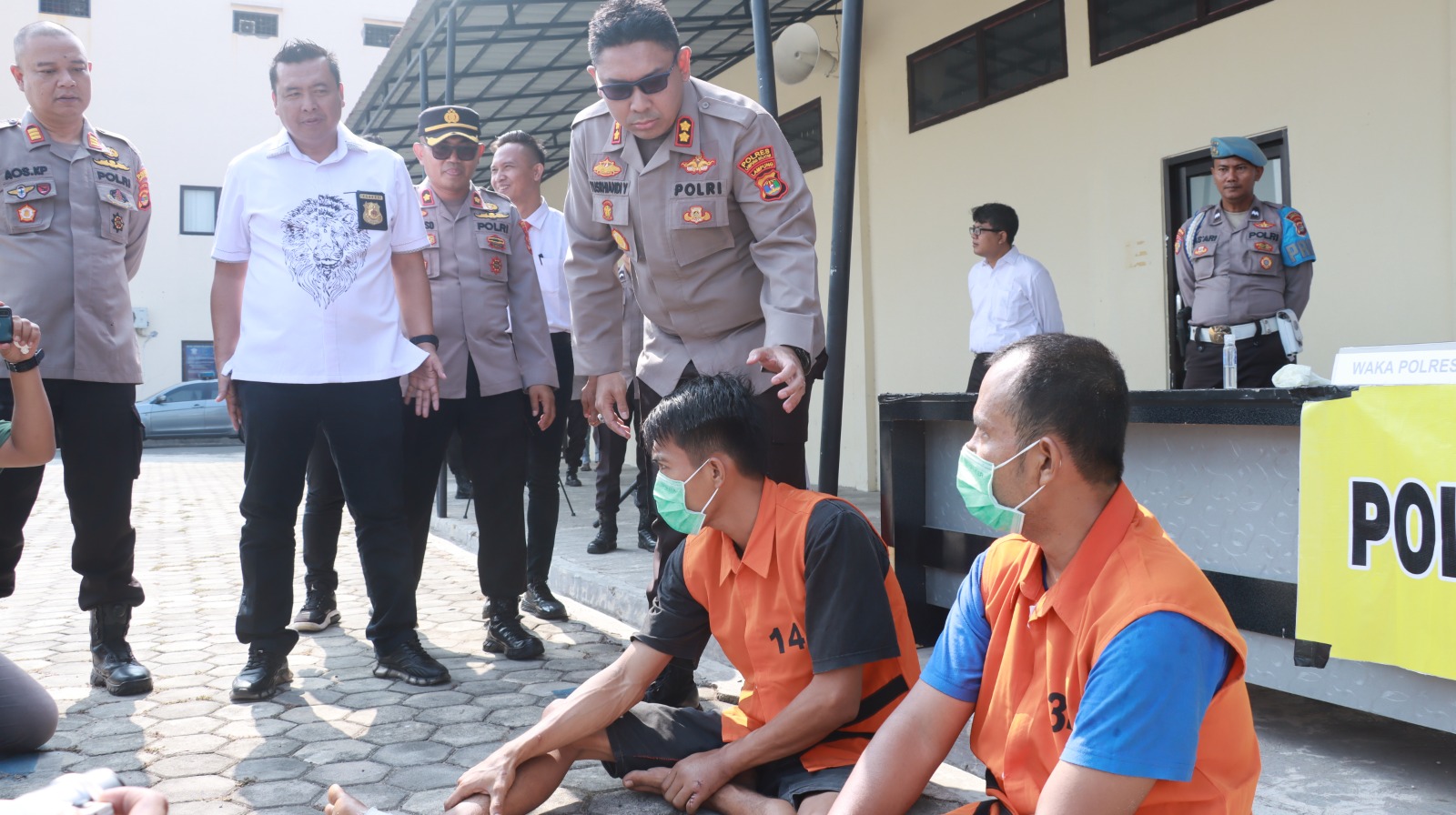 Kurang dari 24 jam pelaku curas gorok leher korban supir travel, di Tangkap Tekab 308 Polres Lampung Selatan