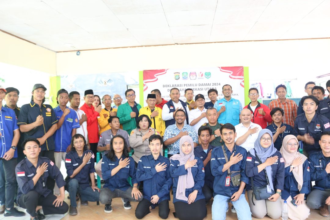 Kecamatan Bekasi Utara Gelar Deklarasi Damai Jelang Pemilu Tahun 2024