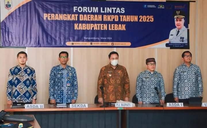 Susun RKPD 2025, Pemkab Lebak Adakan Forum Lintas Perangkat Daerah