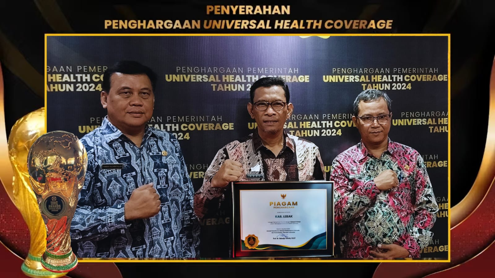 Pemkab Lebak Raih Penghargaan UHC Award 2024