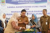 Pj Bupati Dedy Supriyadi Buka Jambore Guru PAUD Non Formal Kabupaten Bekasi