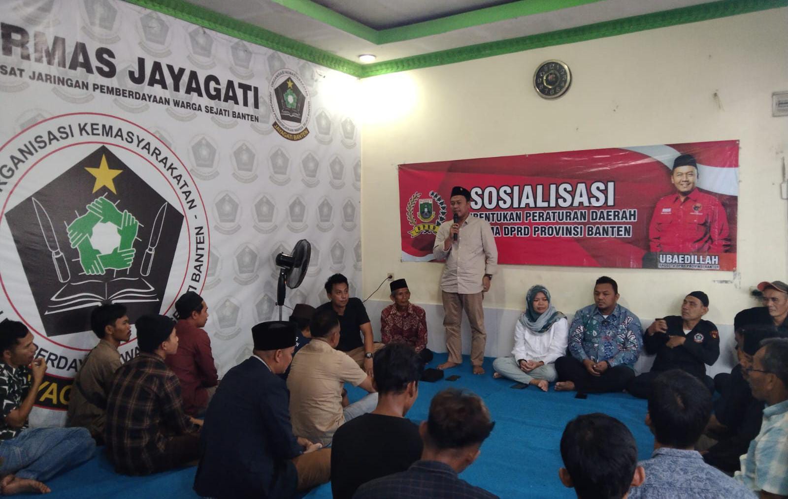 Anggota DPRD Provinsi Banten Sosialisasi Perda Bersama Ormas Jayagati Jaya Banten