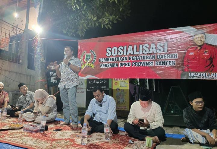 Gelar Sosper Anggota DPRD Banten Ubaedillah Ajak Masyarakat Pahami Perda