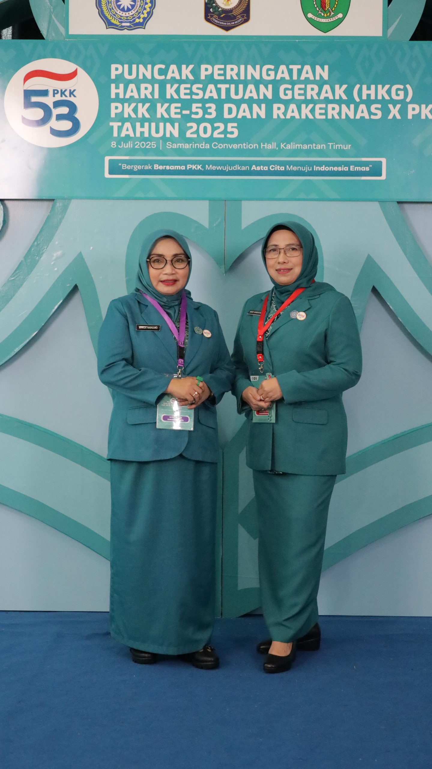 Ketua & Sekretaris TP. PKK Kota Bekasi Hadiri Puncak Peringatan HKG Ke-53