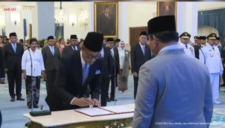 Presiden Prabowo Lantik Kepala dan Wakil Kepala BP BUMN