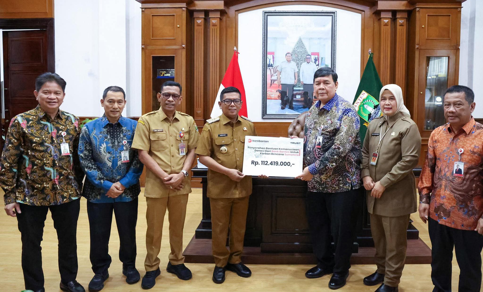 Pemprov Banten dan Bank Banten Salurkan Donasi untuk Korban Bencana di Sumatera