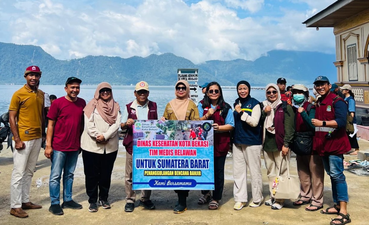 Nakes Kota Bekasi Terjun Bantu Penanganan Bencana di Agam