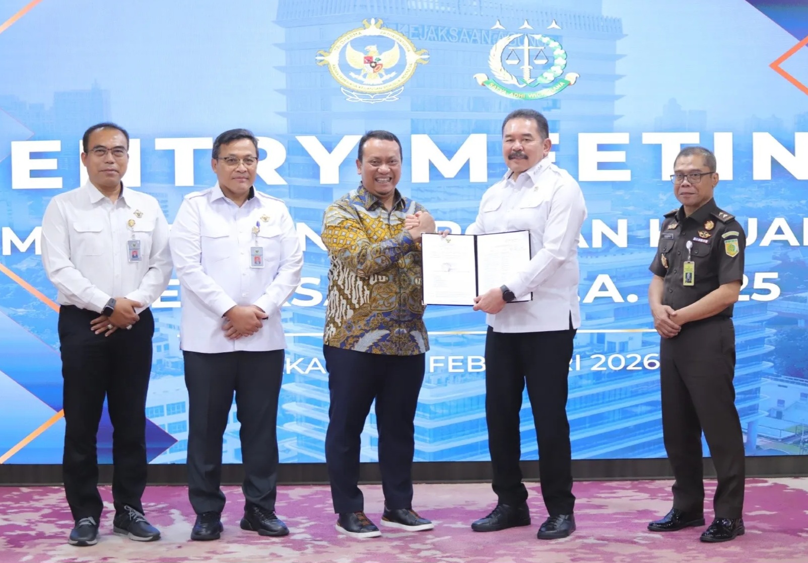 Entry Meeting BPK 2025 Dimulai, Jaksa Agung Tegaskan Transparansi