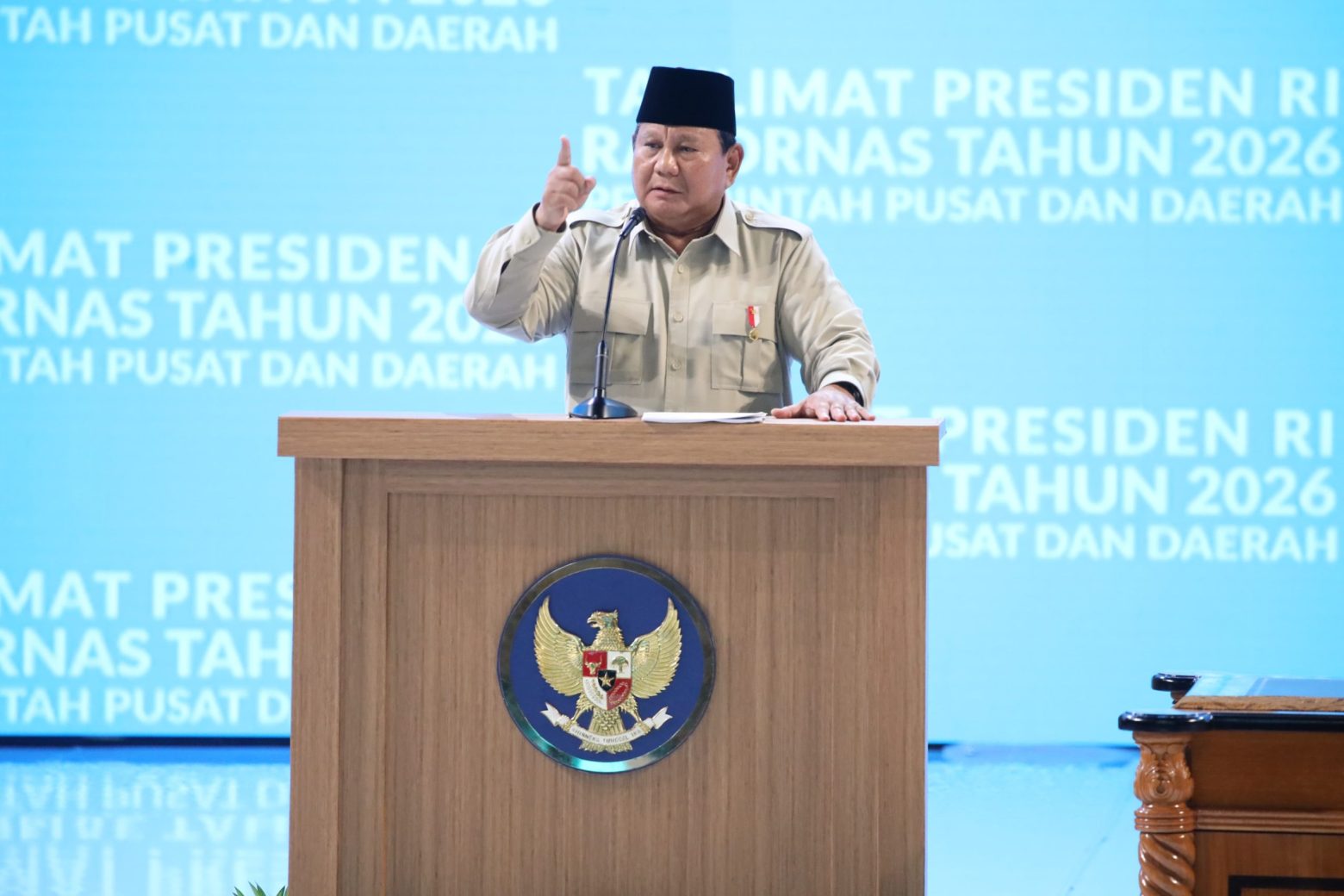 Presiden Prabowo Apresiasi Rakornas 2026, Minta Kepala Daerah Bersatu Layani Rakyat