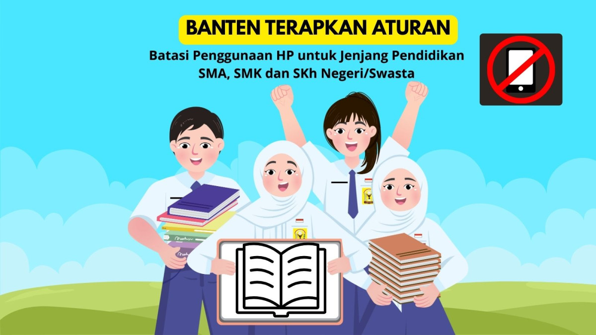 Banten Tertibkan Handphone di Sekolah, Berlaku Mulai Februari