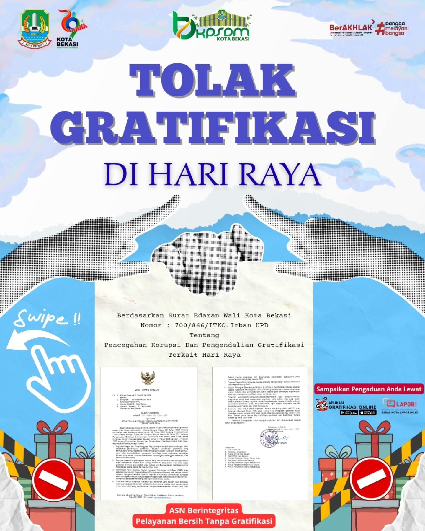 Pemkot Bekasi Larang ASN Terima Gratifikasi Hari Raya