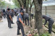 Satpol PP Bekasi Gelar Gotong Royong Massal K3 di Medan Satria