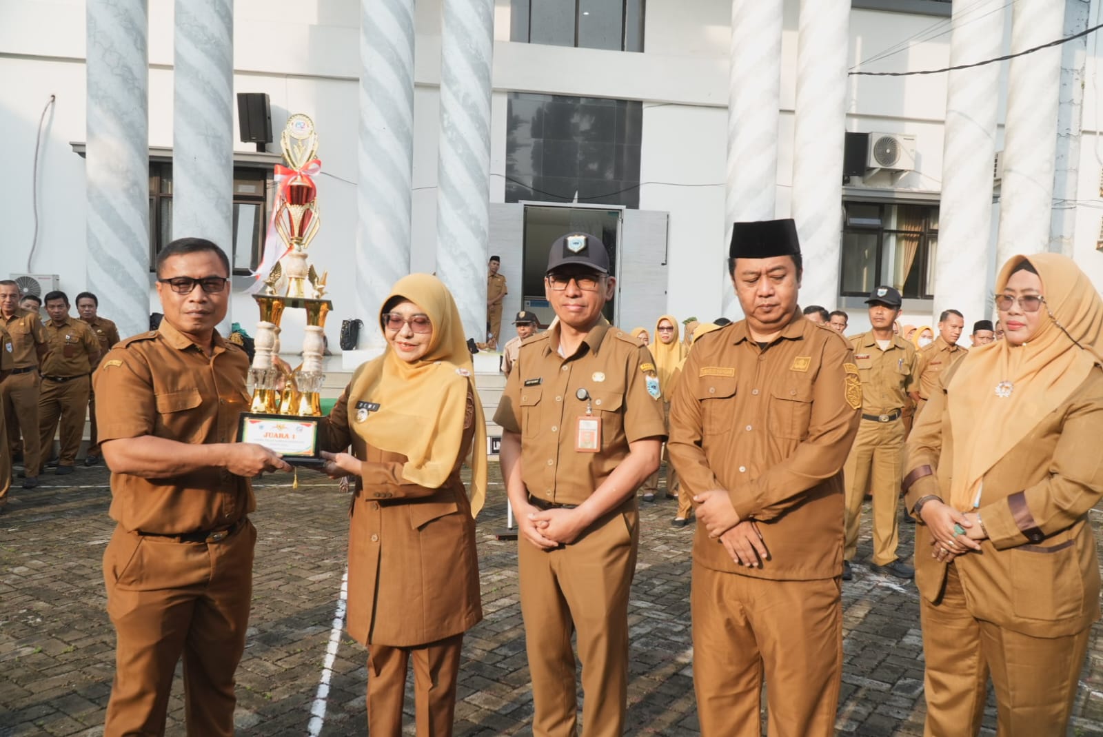 Dinkes Pandeglang Juara Lomba Pilah Sampah Antar OPD