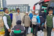 390 Jemaah Haji Kloter Pertama Asal Kota Tangerang Tiba di Grand El Hajj Banten