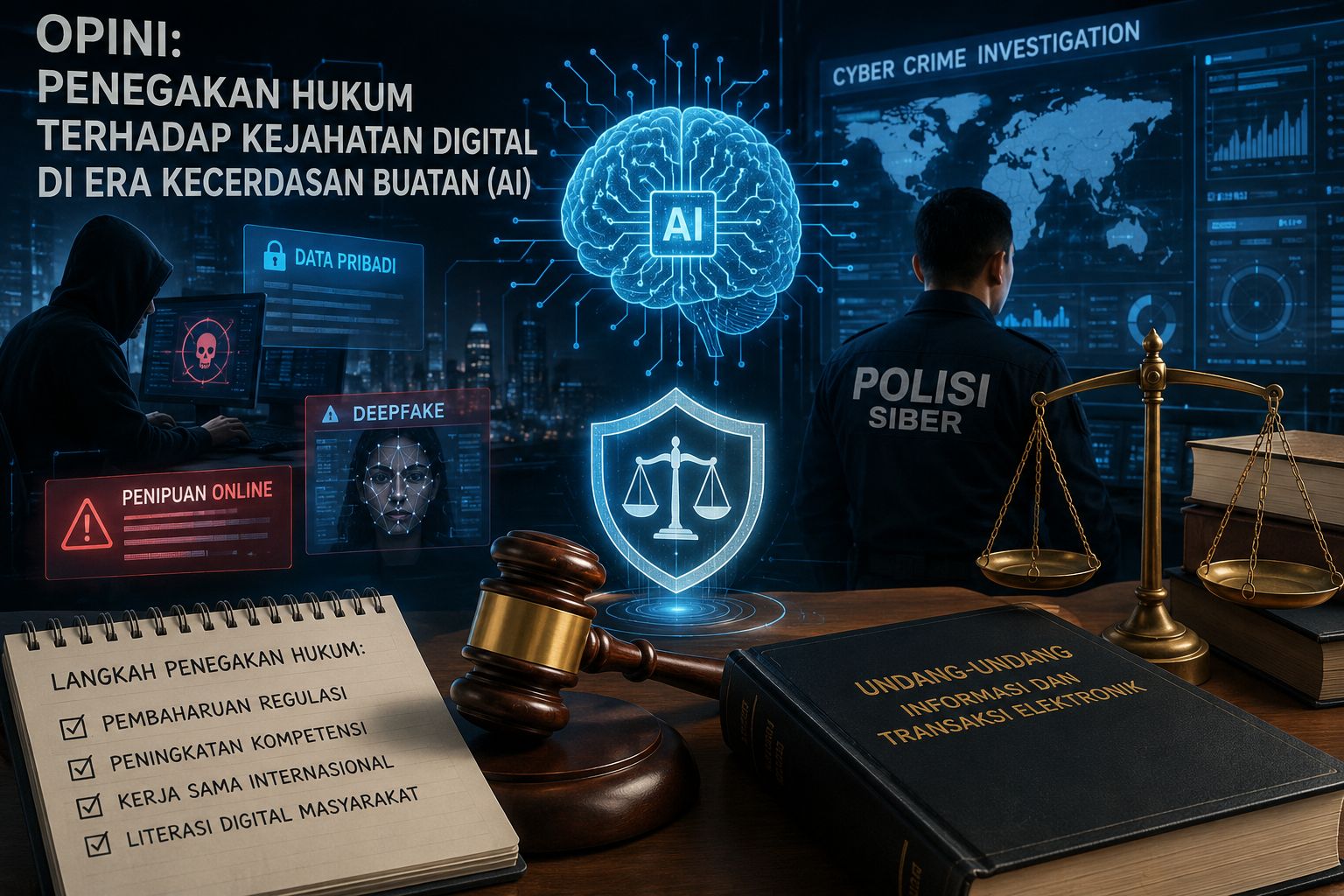 Penegakan Hukum terhadap Kejahatan Digital di Era Kecerdasan Buatan (AI)