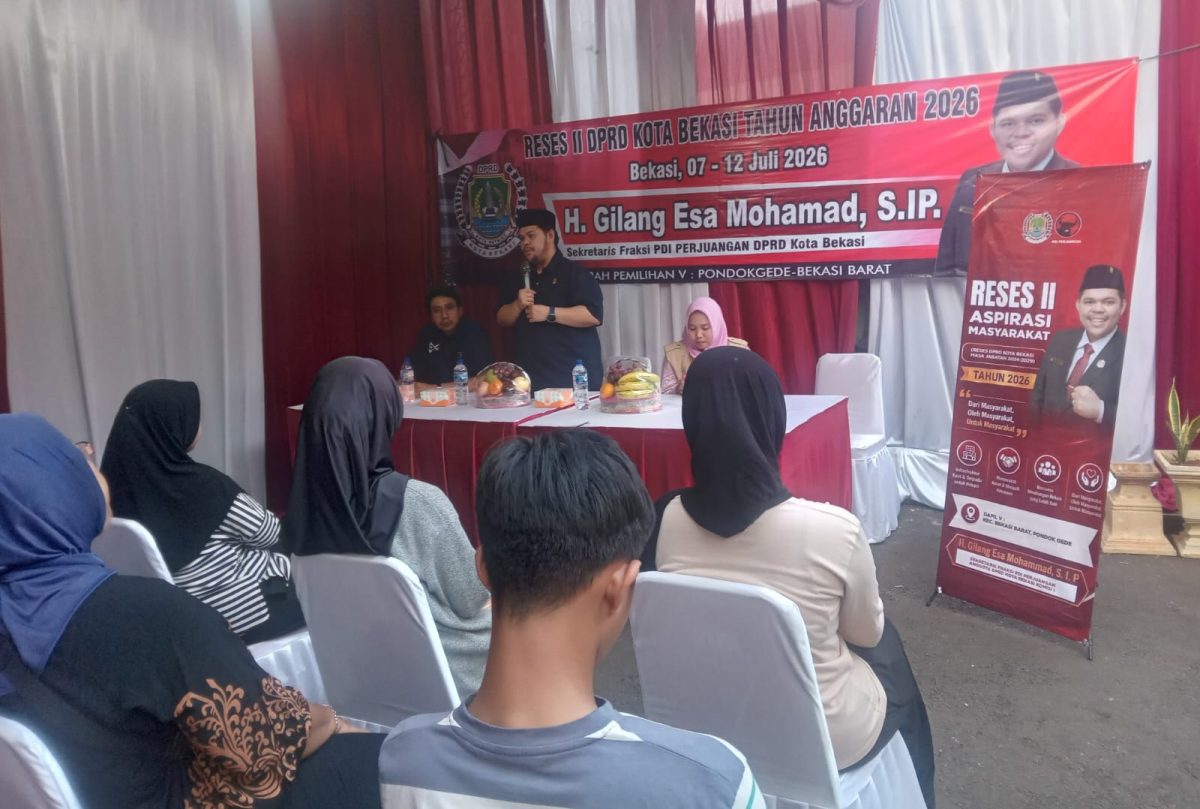 Anggota DPRD Kota Bekasi Gilang Esa Mohammad Tampung Aspirasi Warga
