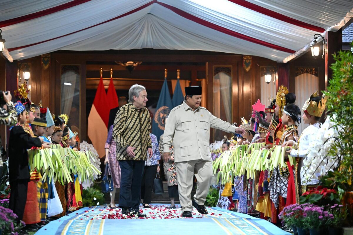 Presiden Prabowo Sambut Sekjen PBB Antonio Guterres di Hambalang